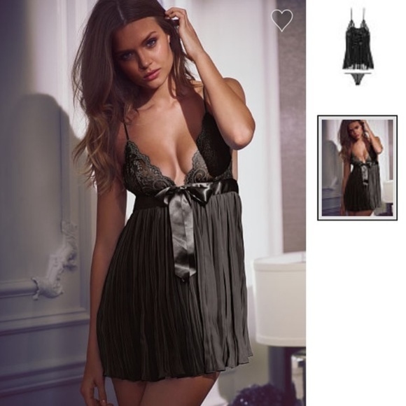 Victoria's Secret Other - SALE hot pink Victoria secret pleated babydoll